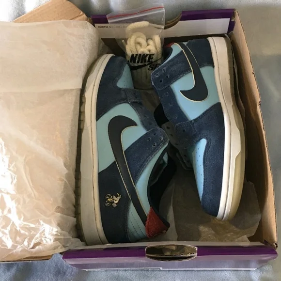 Nike SB Low Dunks Why So Sad M7 Light Dark Blue - www  display picture 2